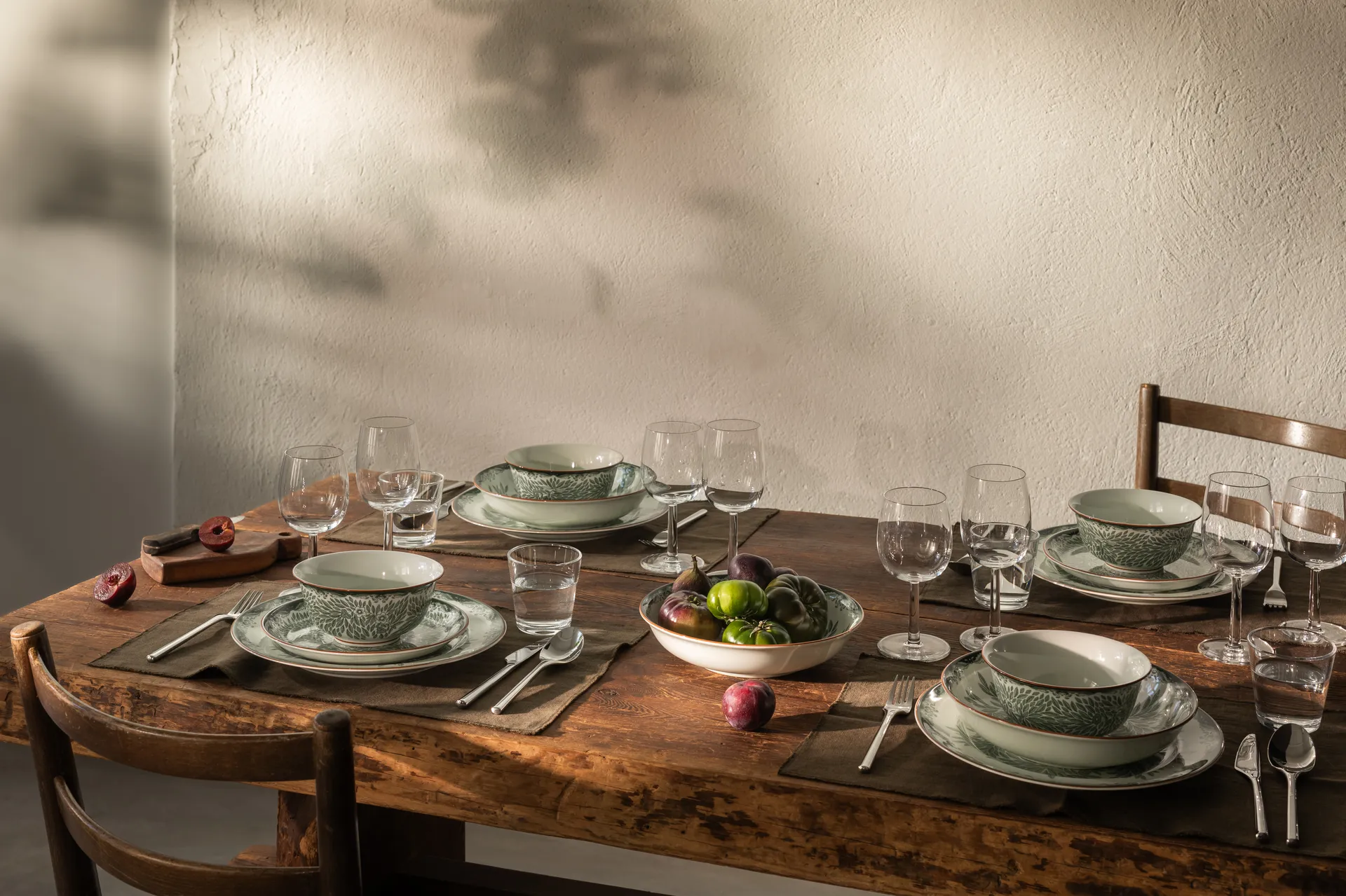 Prato fundo Ostindia Floris Ø22 cm, Verde
 Rörstrand