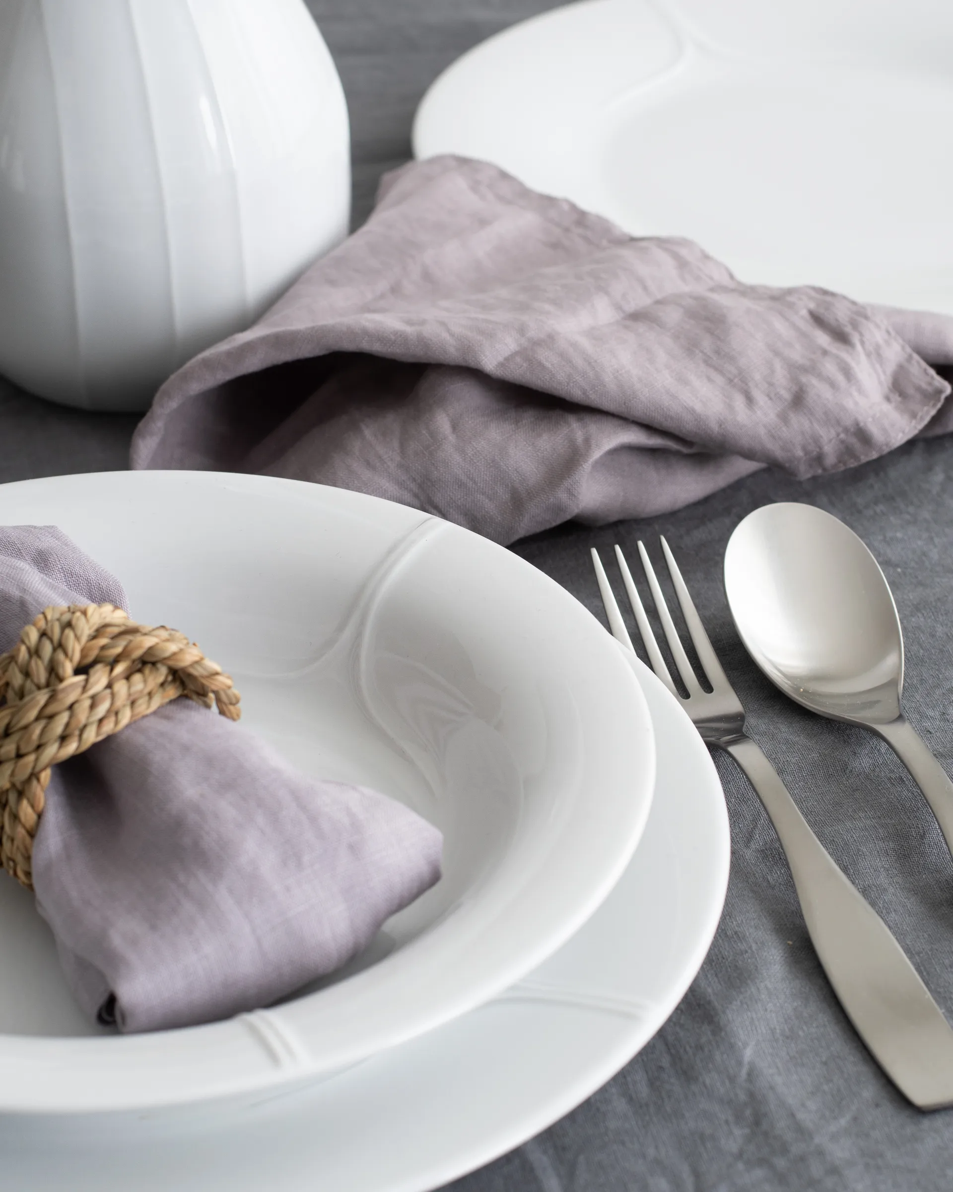 Prato fundo Pli Blanc 23 cm, branco Rörstrand