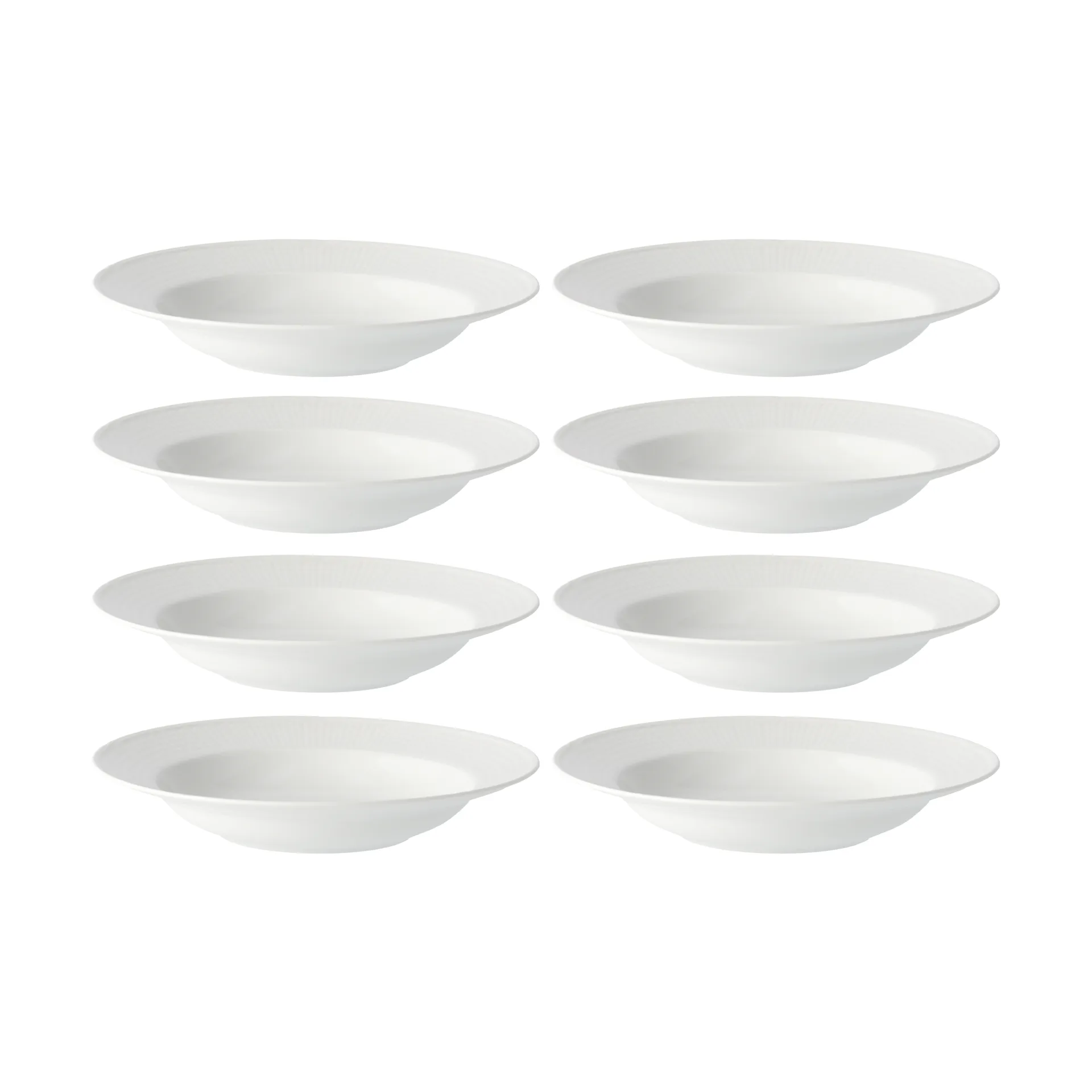 Prato fundo Swedish Grace Ø25 cm embalagem de 8 - Neve (branco),  Rörstrand