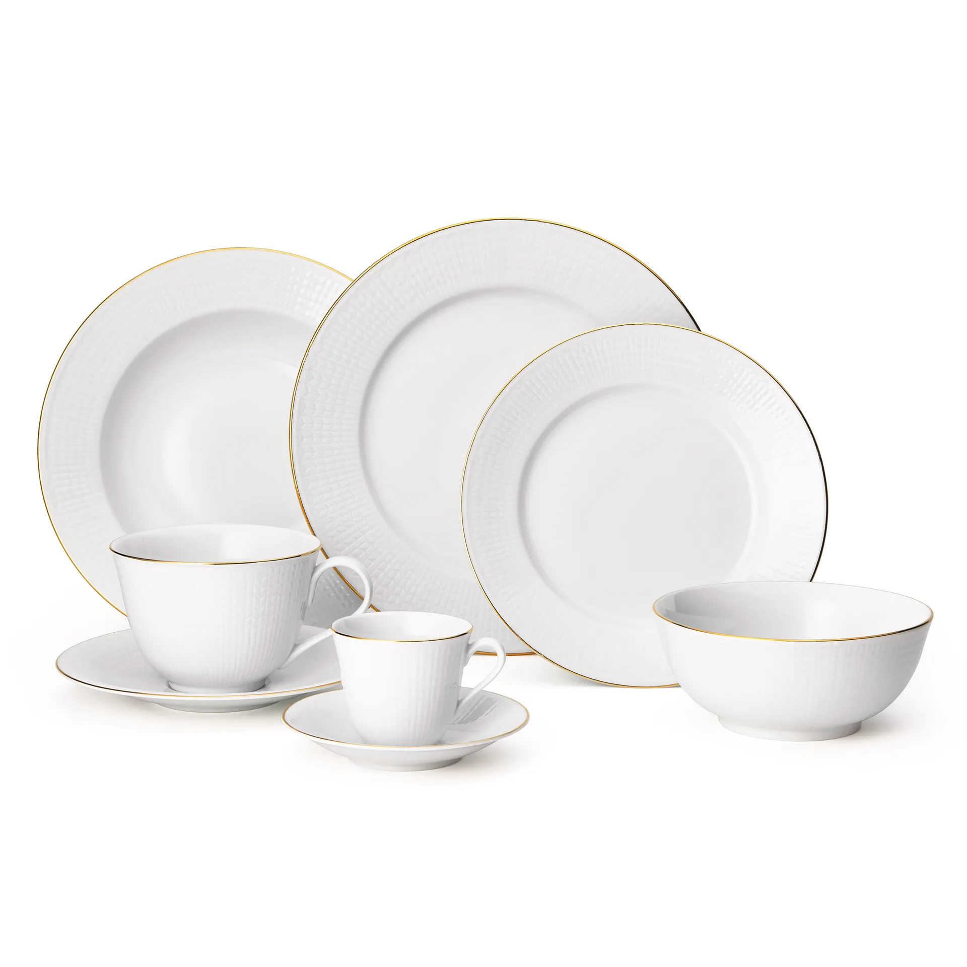 Prato fundo Swedish Grace Gala 25 cm, branco Rörstrand
