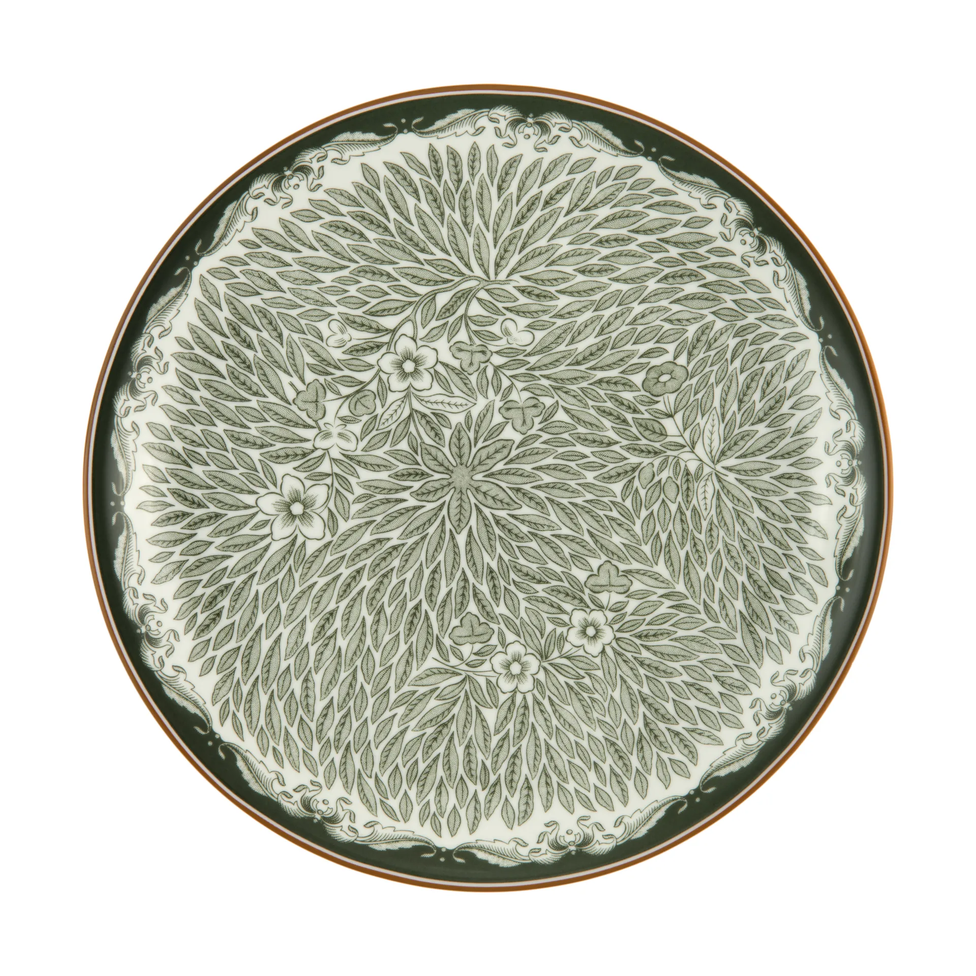 Prato Ostindia Floris Ø20 cm, Verde Rörstrand