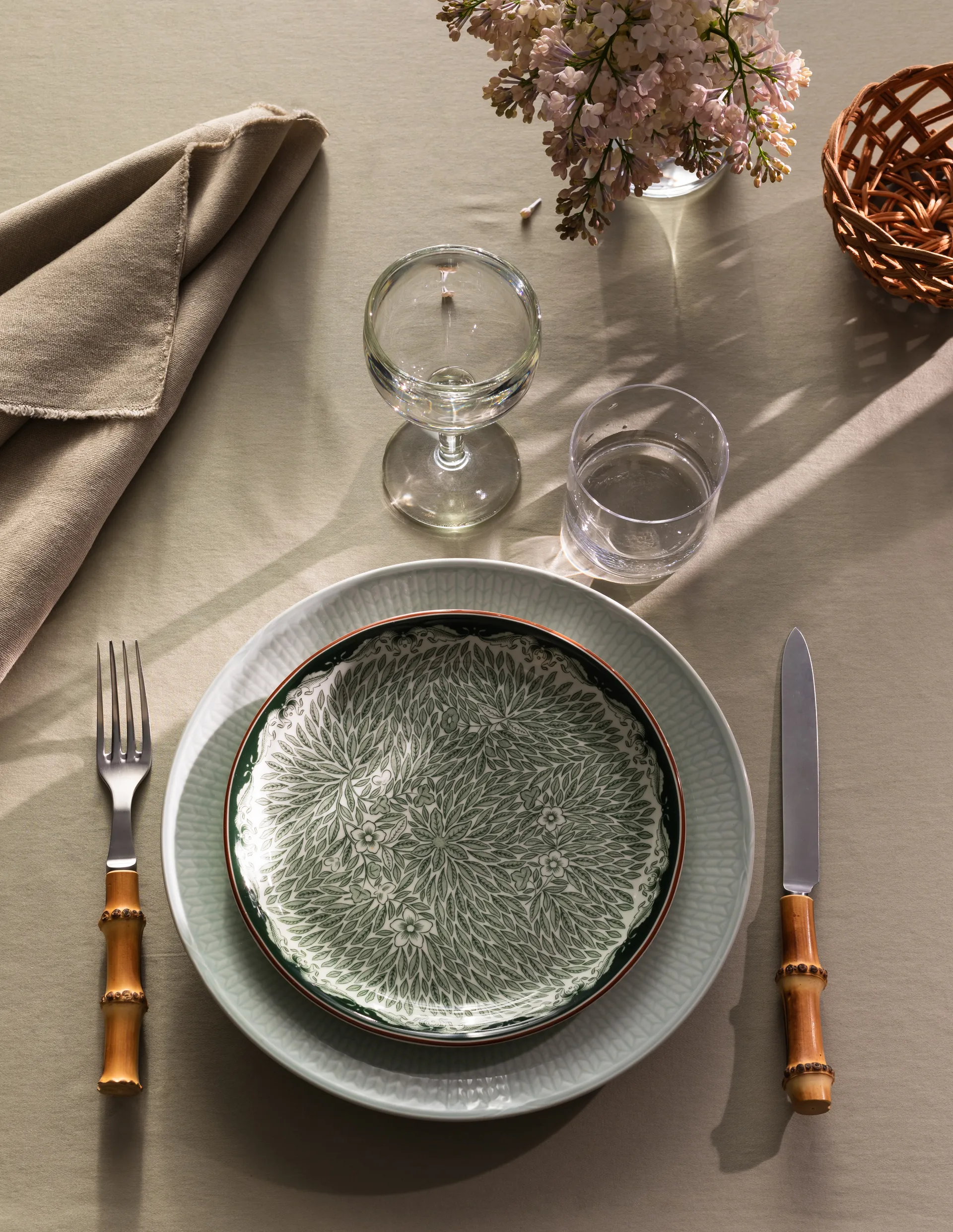 Prato Ostindia Floris Ø20 cm, Verde Rörstrand