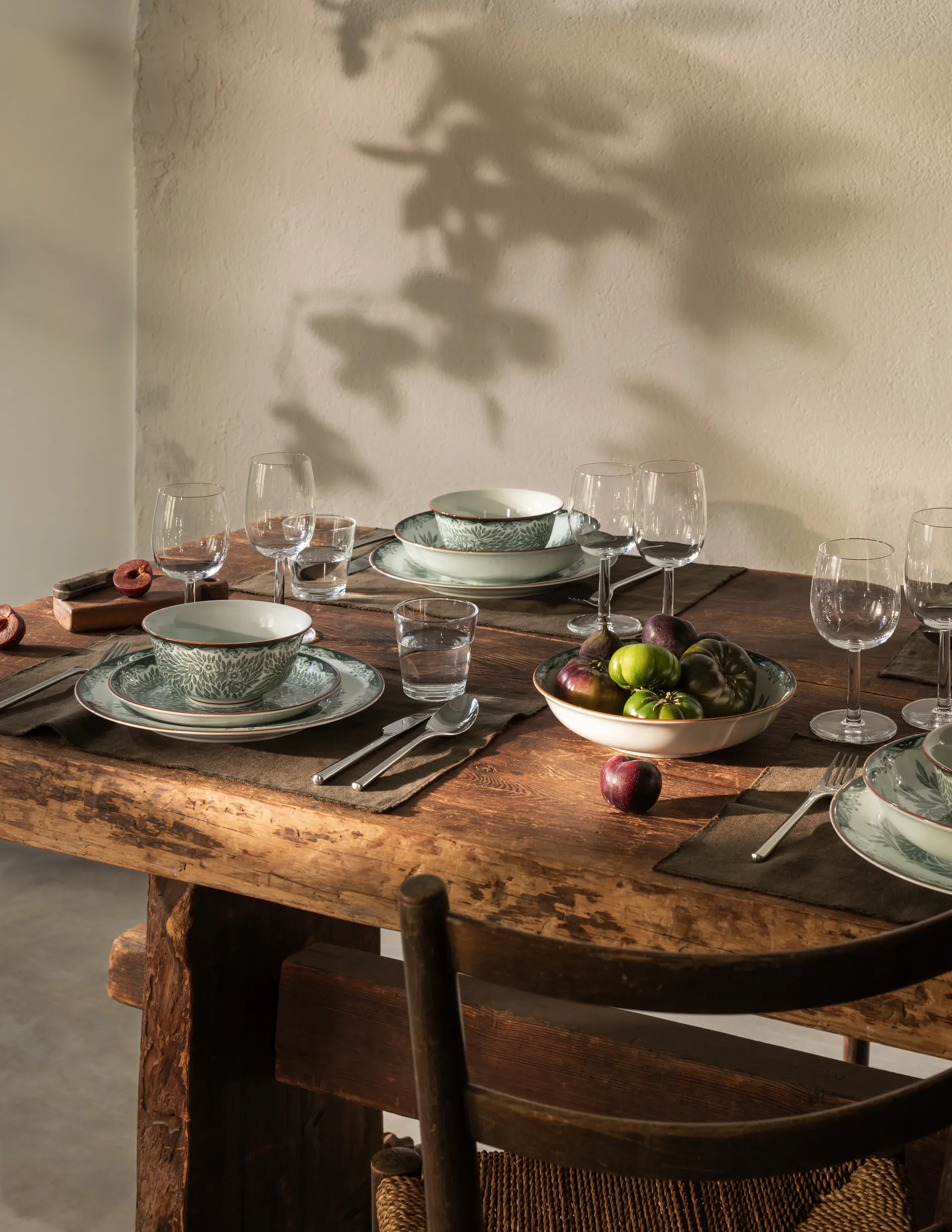 Prato Ostindia Floris Ø27 cm, Verde
 Rörstrand