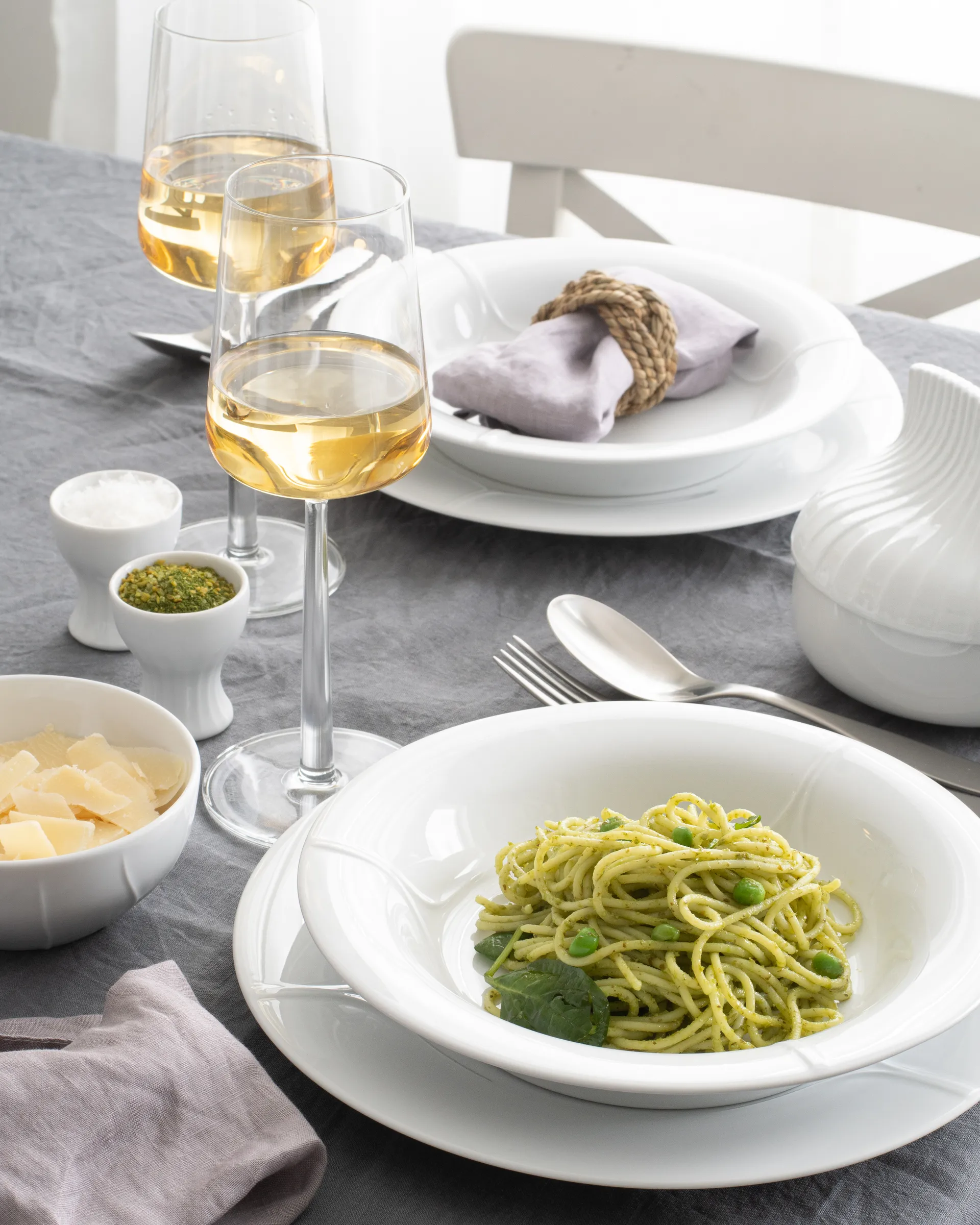 Prato Pli Blanc 26 cm, branco Rörstrand