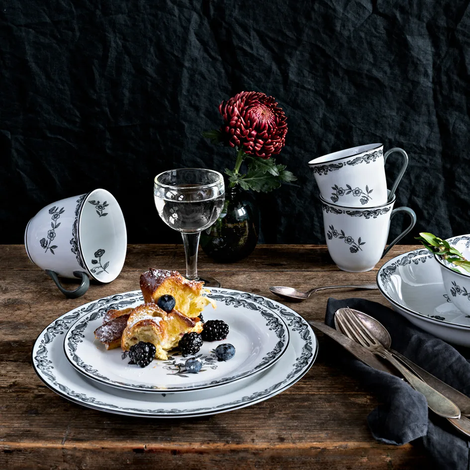 Prato preto Ostindia, Ø21 cm Rörstrand