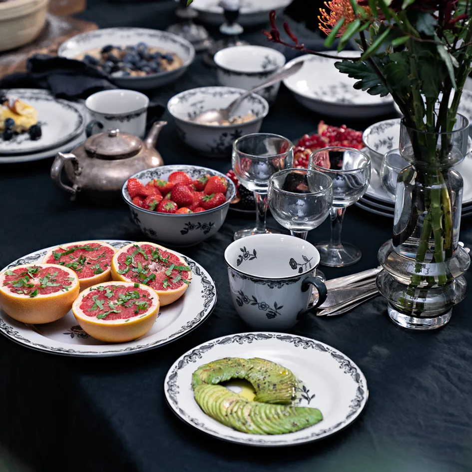 Prato preto Ostindia, Ø21 cm Rörstrand