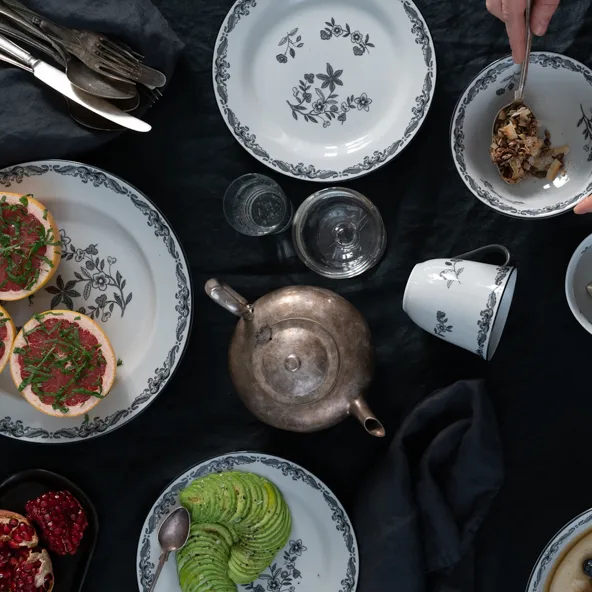 Prato preto Ostindia, Ø21 cm Rörstrand