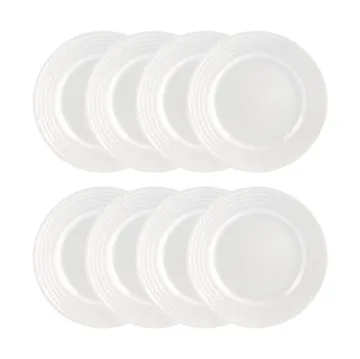 Prato Swedish Grace Ø21 cm embalagem de 8 - Neve (branco) - Rörstrand