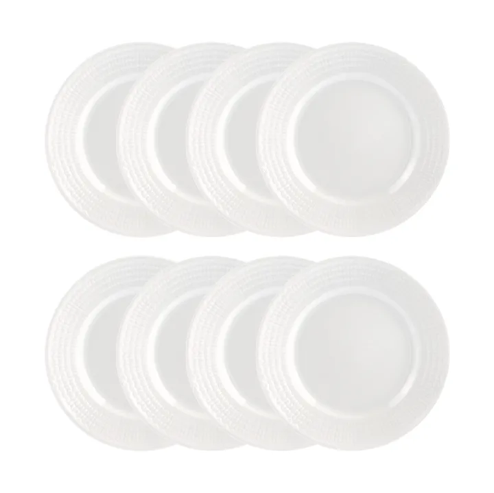 Prato Swedish Grace Ø21 cm embalagem de 8 - Neve (branco) - Rörstrand