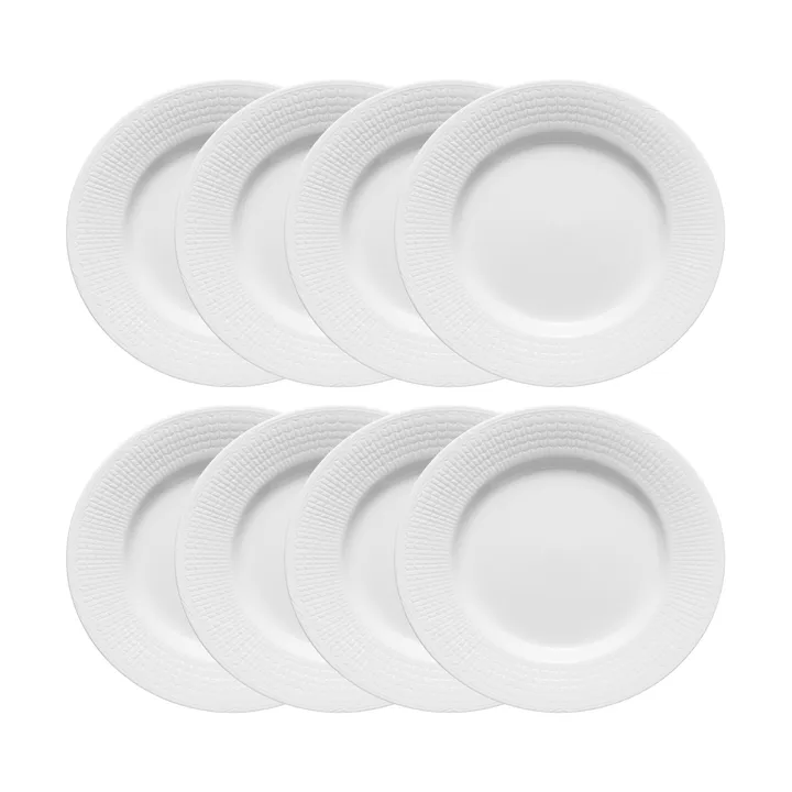 Prato Swedish Grace Ø24 cm embalagem de 8 - Neve (branco) - Rörstrand