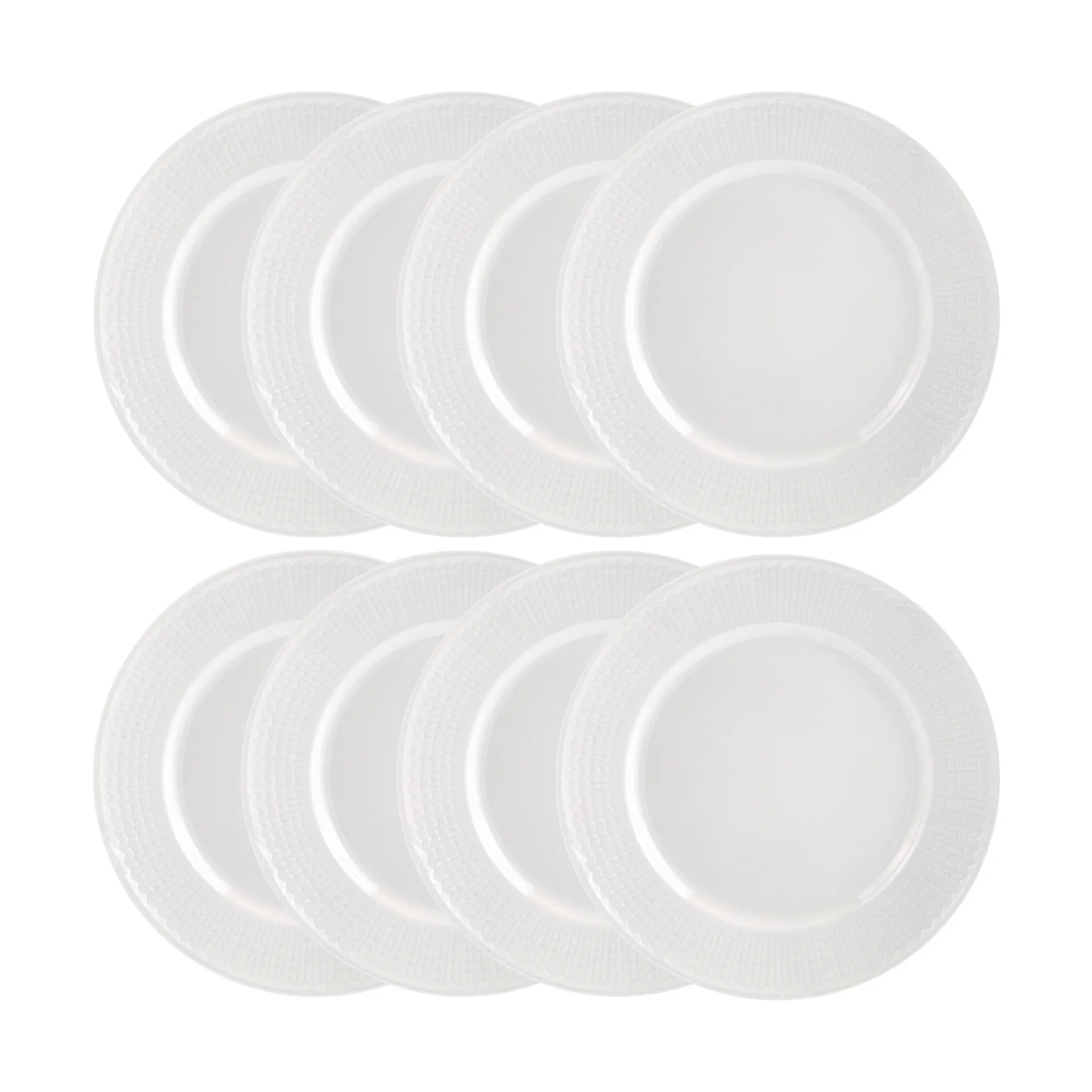 Prato Swedish Grace Ø27 cm embalagem de 8 - Neve (branco),  Rörstrand