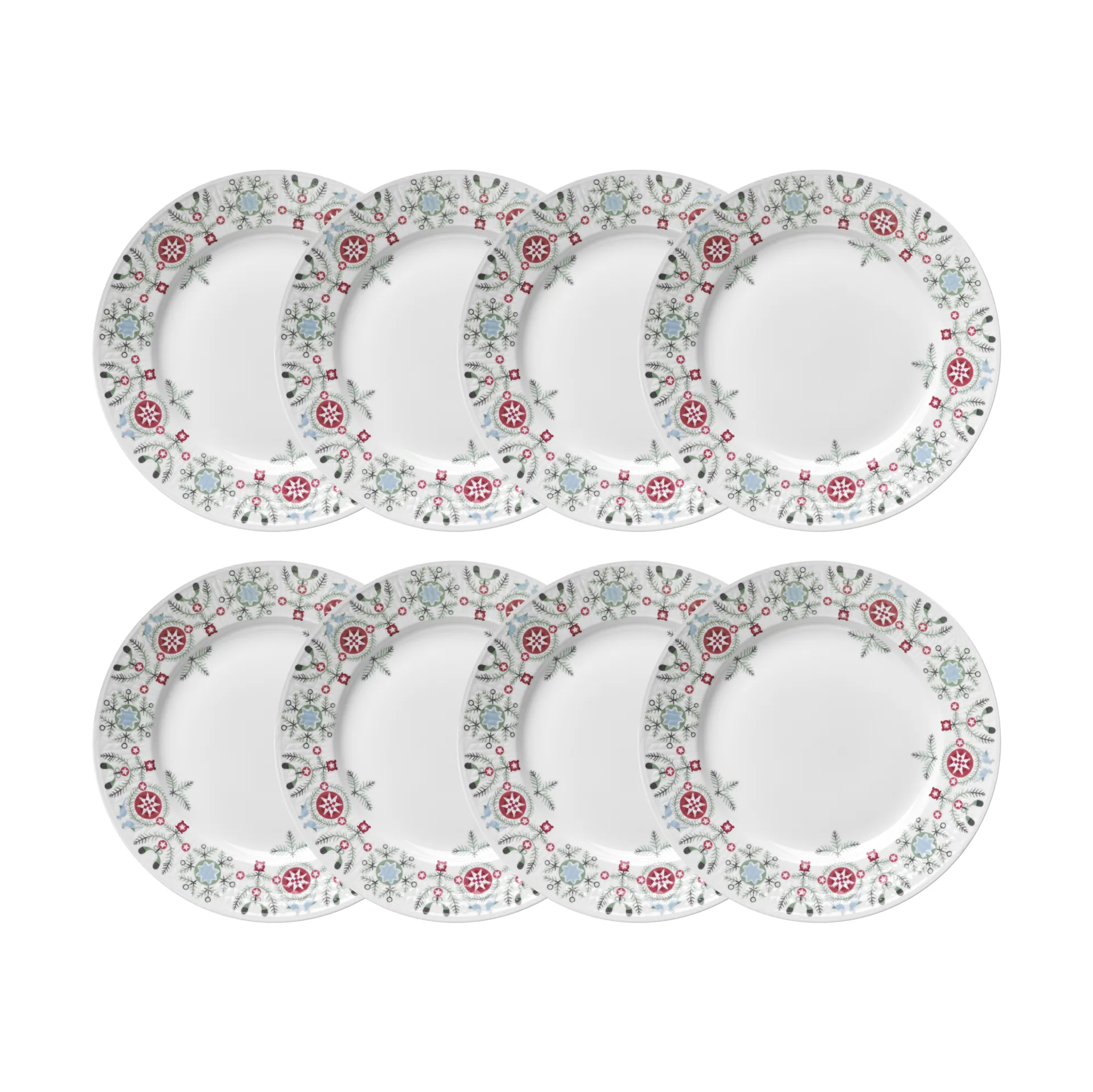 Prato Swedish Grace Winter Ø21 cm embalagem de 8 - Branco,  Rörstrand