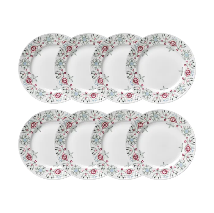 Prato Swedish Grace Winter Ø21 cm embalagem de 8 - Branco - Rörstrand