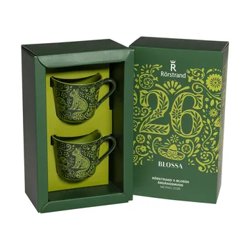 Rörstrand Blossa chávena - Verde, 14 cl, pack de 2 - Rörstrand