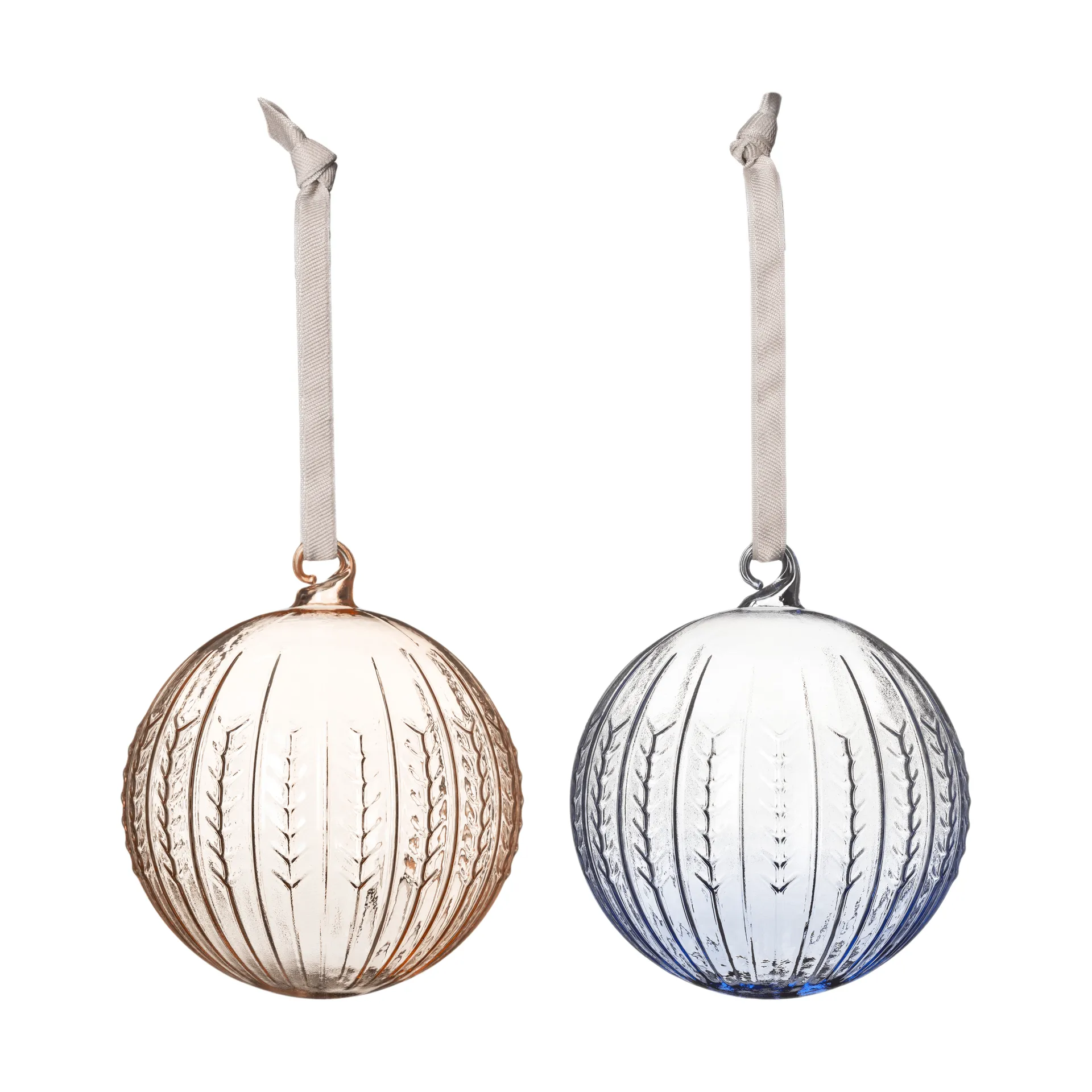 Swedish Grace bola de Natal, Jubilee-azul, pack de 2 Rörstrand