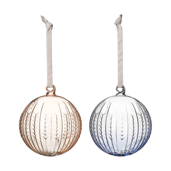 Swedish Grace bola de Natal - Jubilee-azul, pack de 2 - Rörstrand