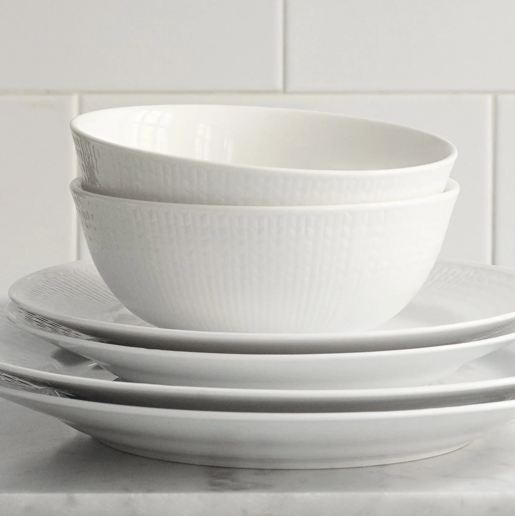 Tigela grande Swedish Grace, snow (branco) Rörstrand