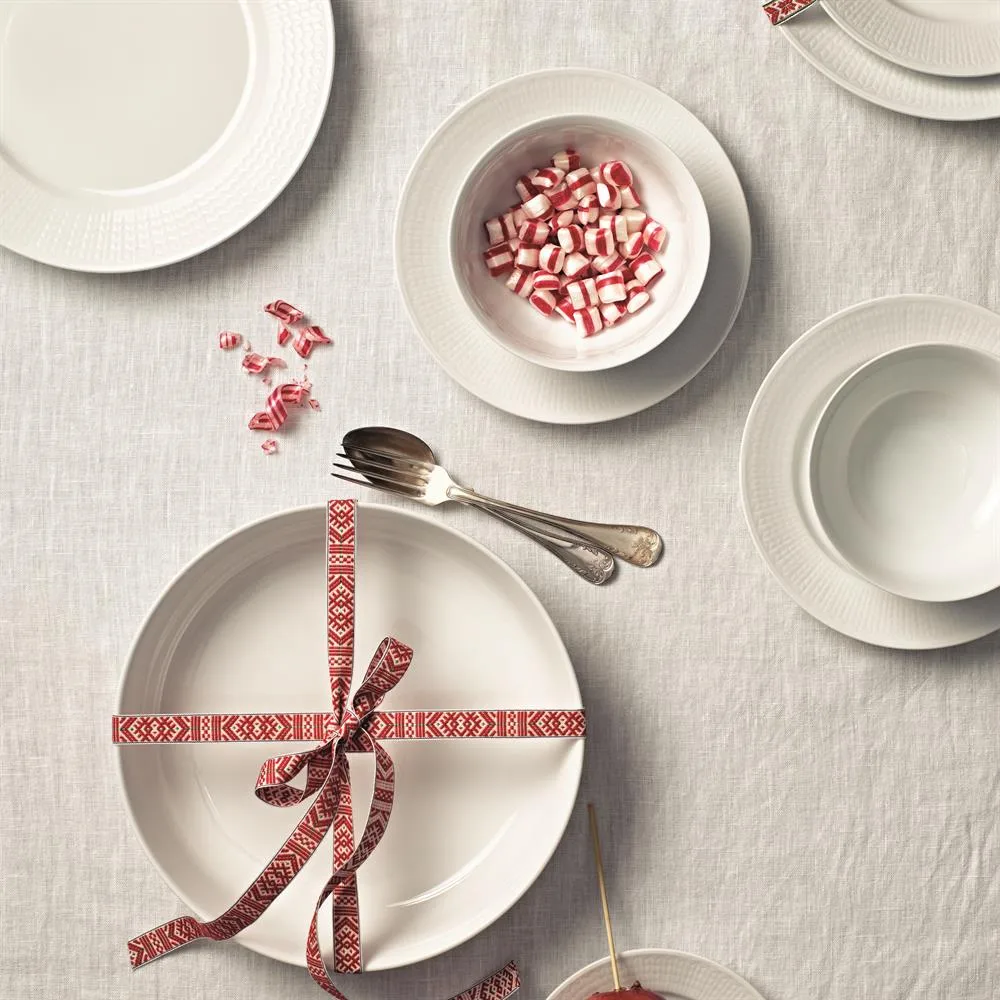 Tigela grande Swedish Grace, snow (branco) Rörstrand