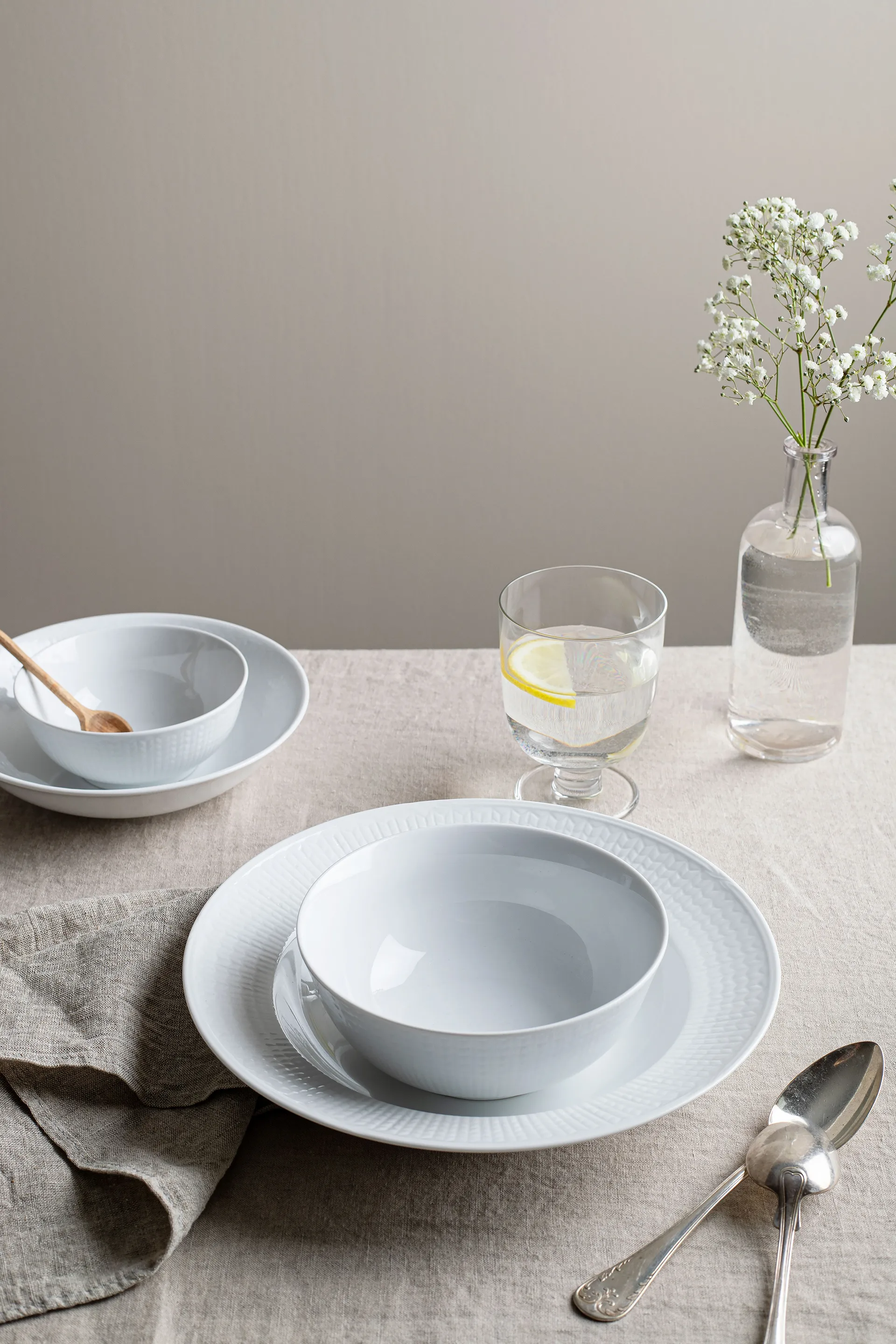 Tigela Swedish Grace 60 cl embalagem de 8 - Neve (branco),  Rörstrand