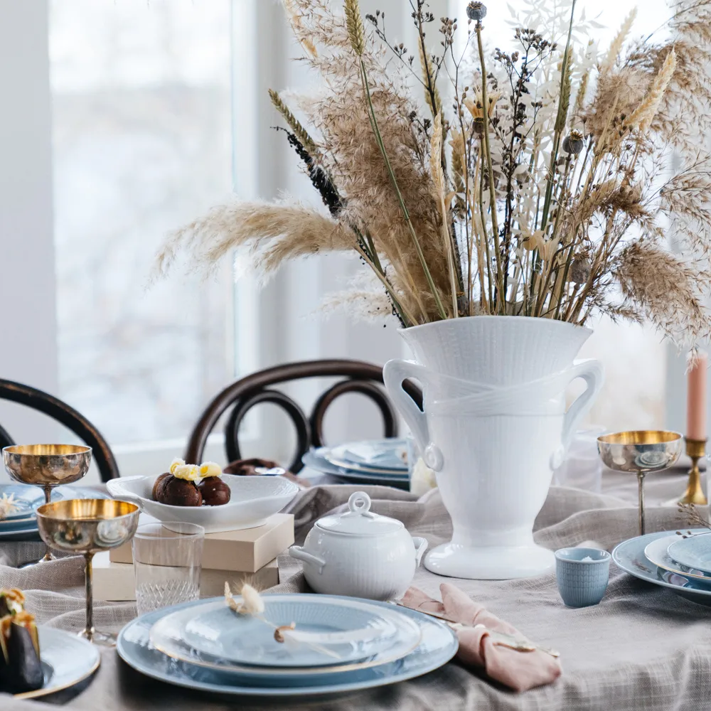 Vaso Swedish Grace 26 cm, snow (branco) Rörstrand