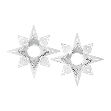 Anel estrela 3 cm 2-unidades Karen Blixen - Prateado - Rosendahl