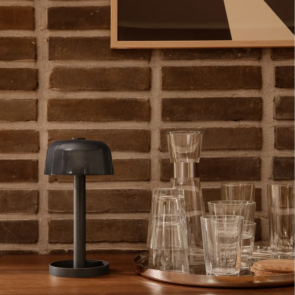 Candeeiro de mesa Soft Spot 24,5 cm, smoke Rosendahl