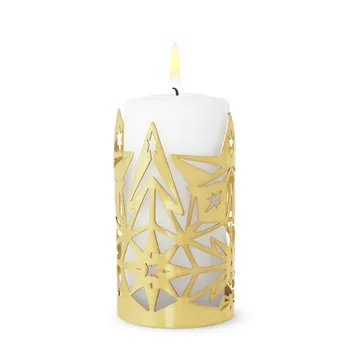 Castiçal 13,5 cm Karen Blixen - Dourada - Rosendahl