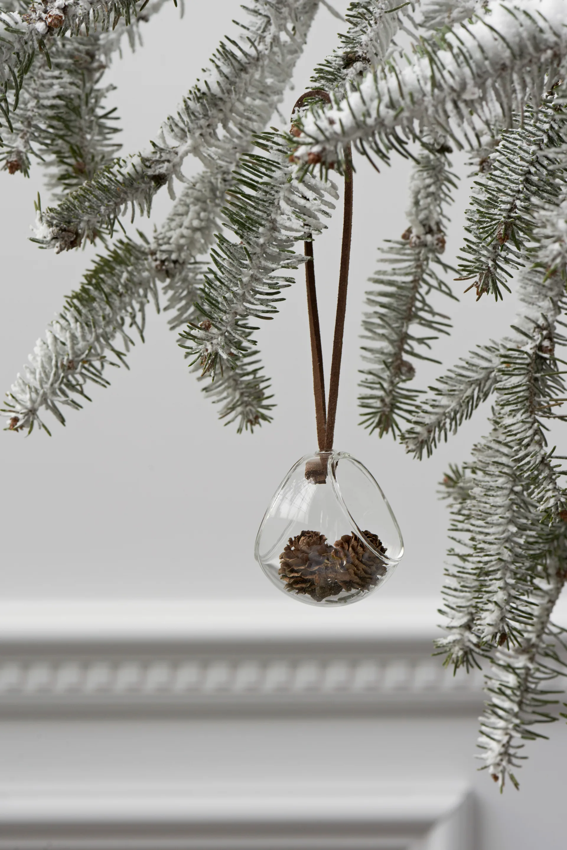 Cesta Pingente de Natal Forest 6 cm, Claro Rosendahl