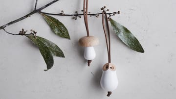 Coruja Forest tales Ø4 cm - Branco  - Rosendahl