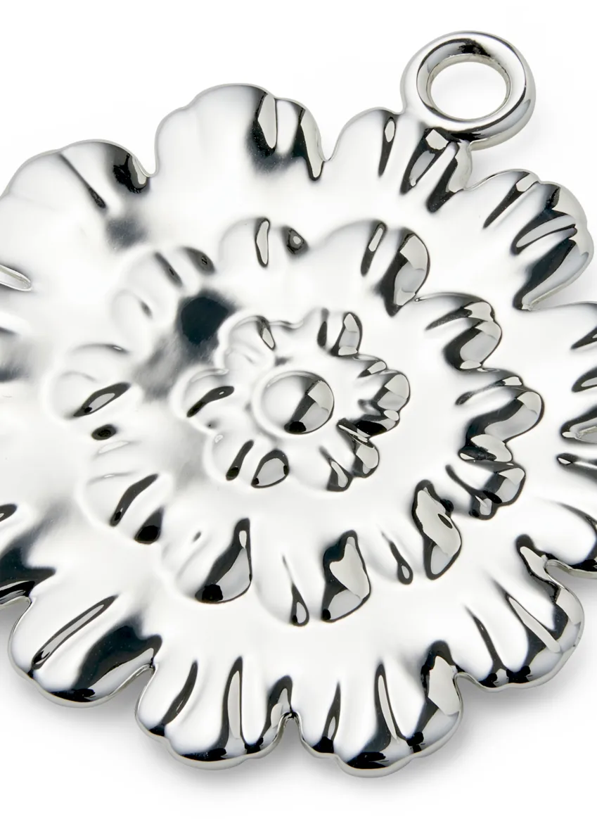 Enfeite de Natal Ball Flower 6,5 cm, Prateado Rosendahl