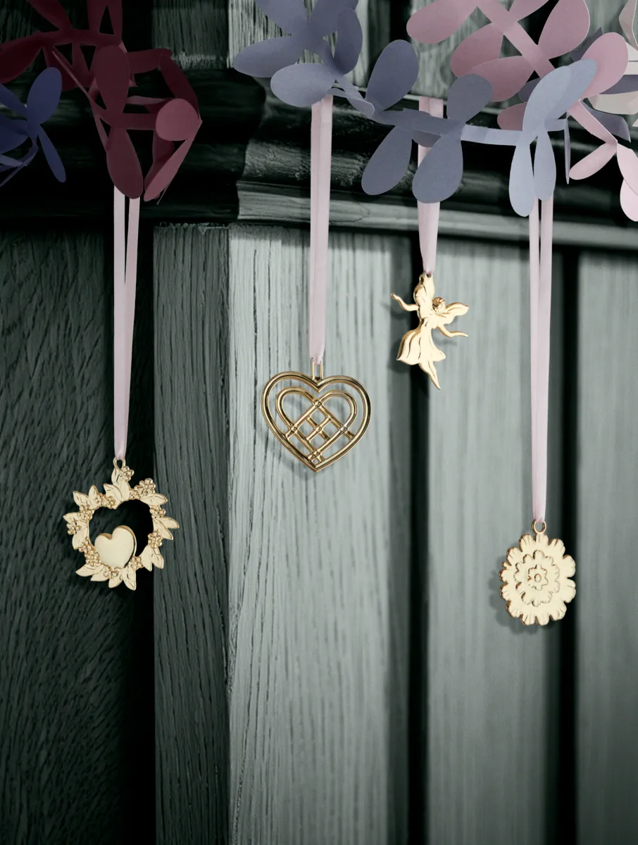 Enfeite de Natal Dancing Angel 7 cm, Folheado a ouro Rosendahl