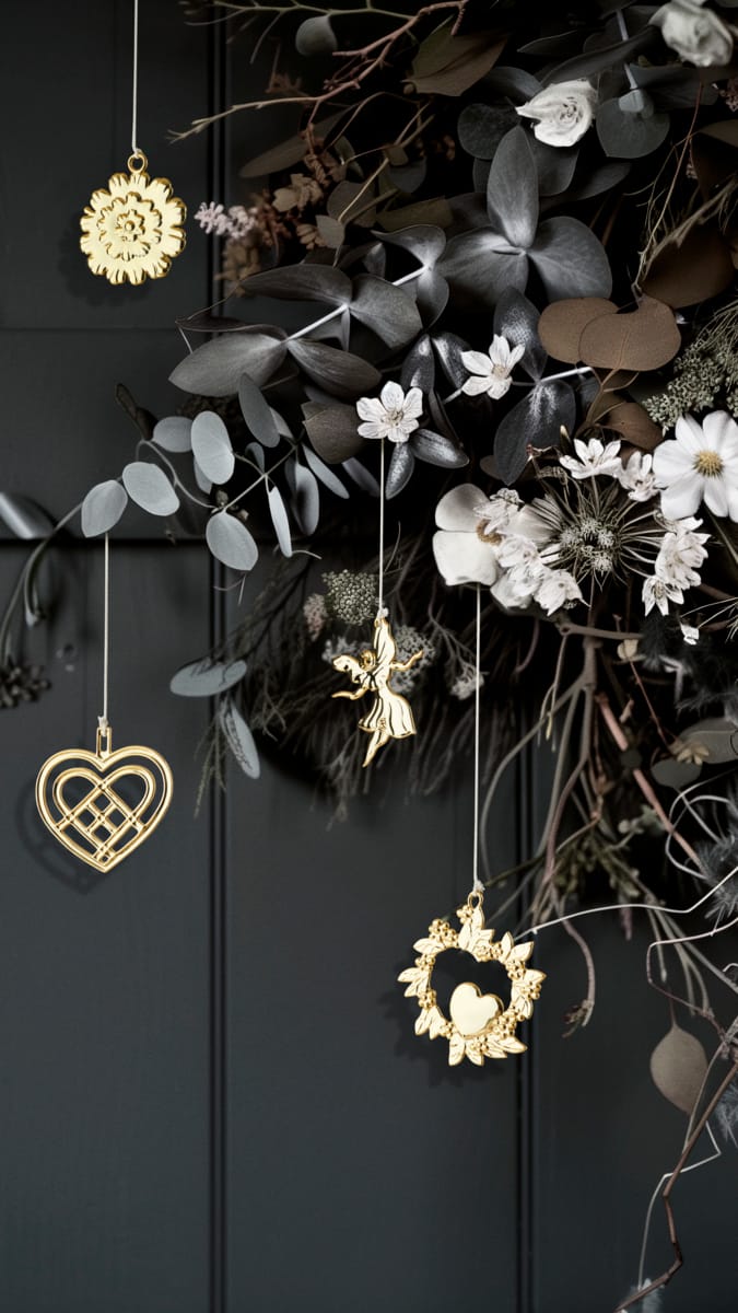Enfeite de Natal Wild Heart 8 cm, Dourado Rosendahl