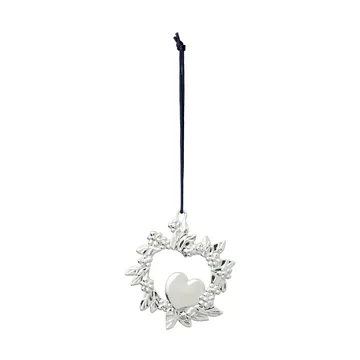 Enfeite de Natal Wild Heart 8 cm - Prateado - Rosendahl