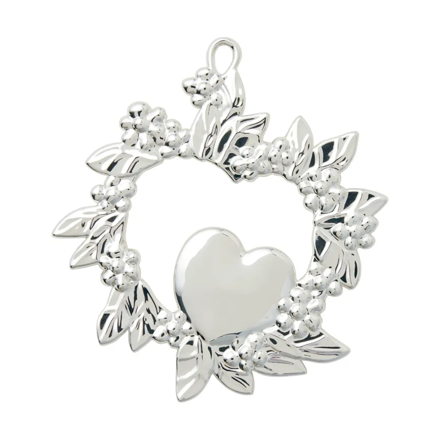 Enfeite de Natal Wild Heart 8 cm, Prateado Rosendahl