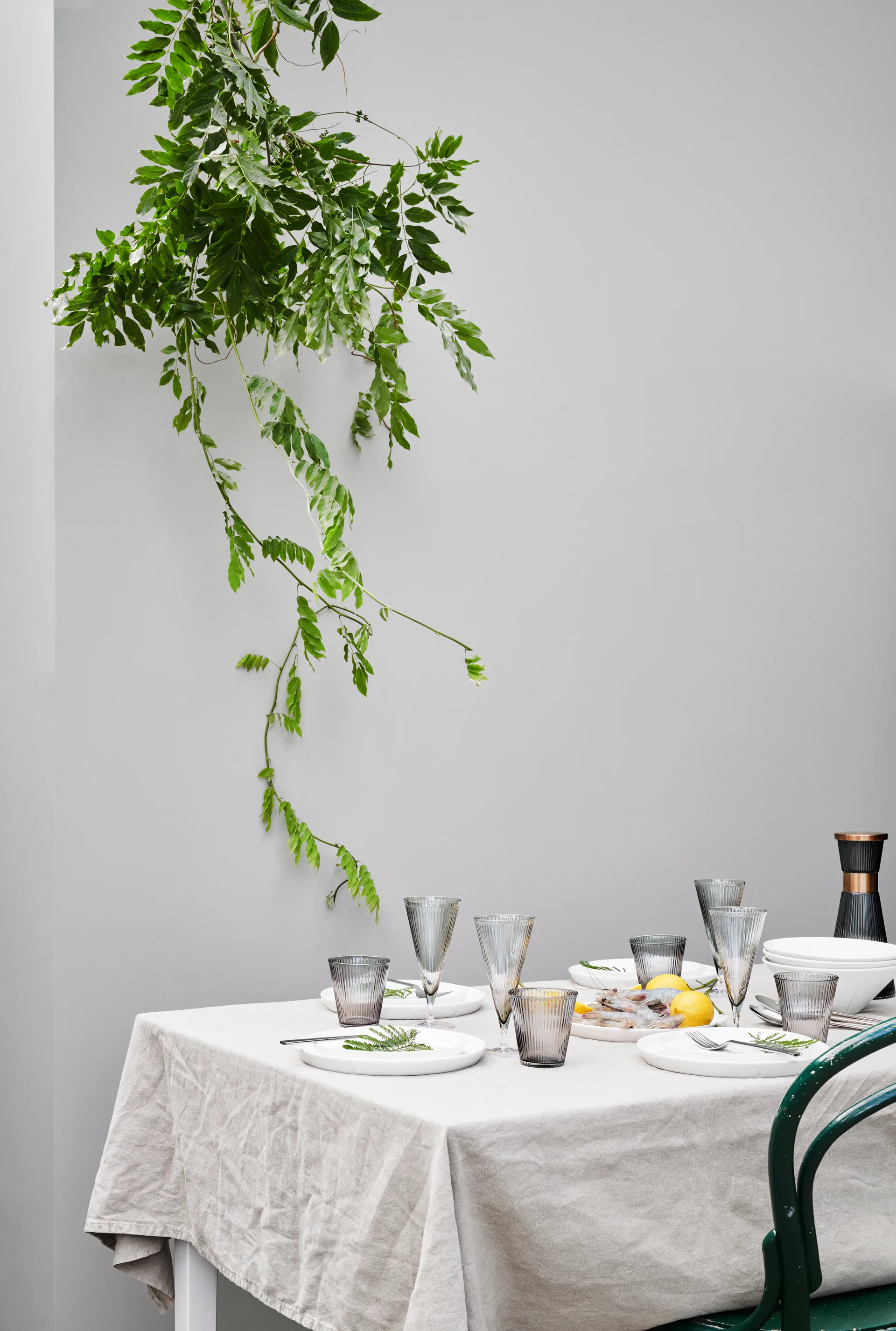 Grand Cru Nouveau tampa para jarra de água, Aço patinado Rosendahl