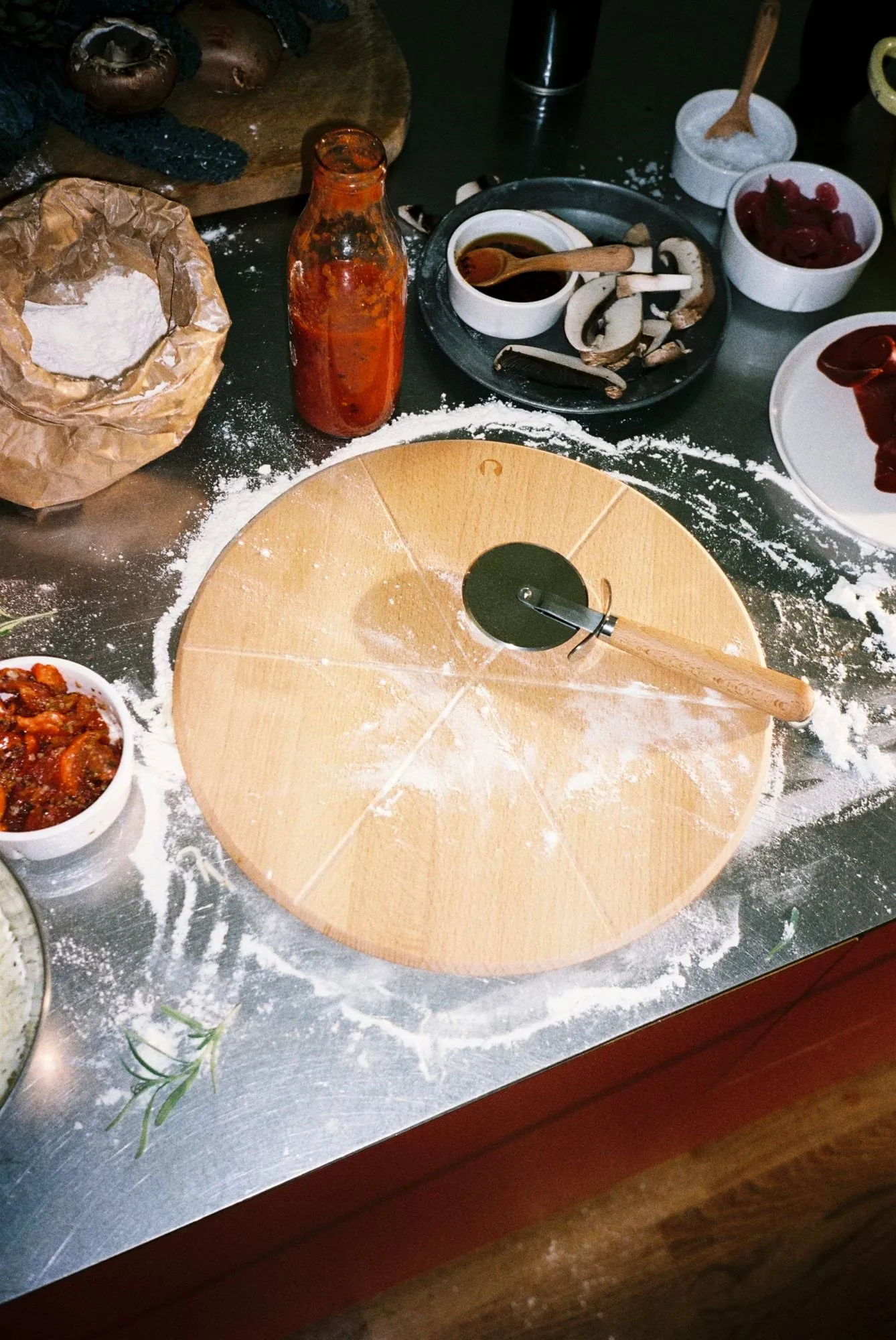 Grand Cru tábua de pizza e cortador de pizza, Faia, Ø35 cm Rosendahl