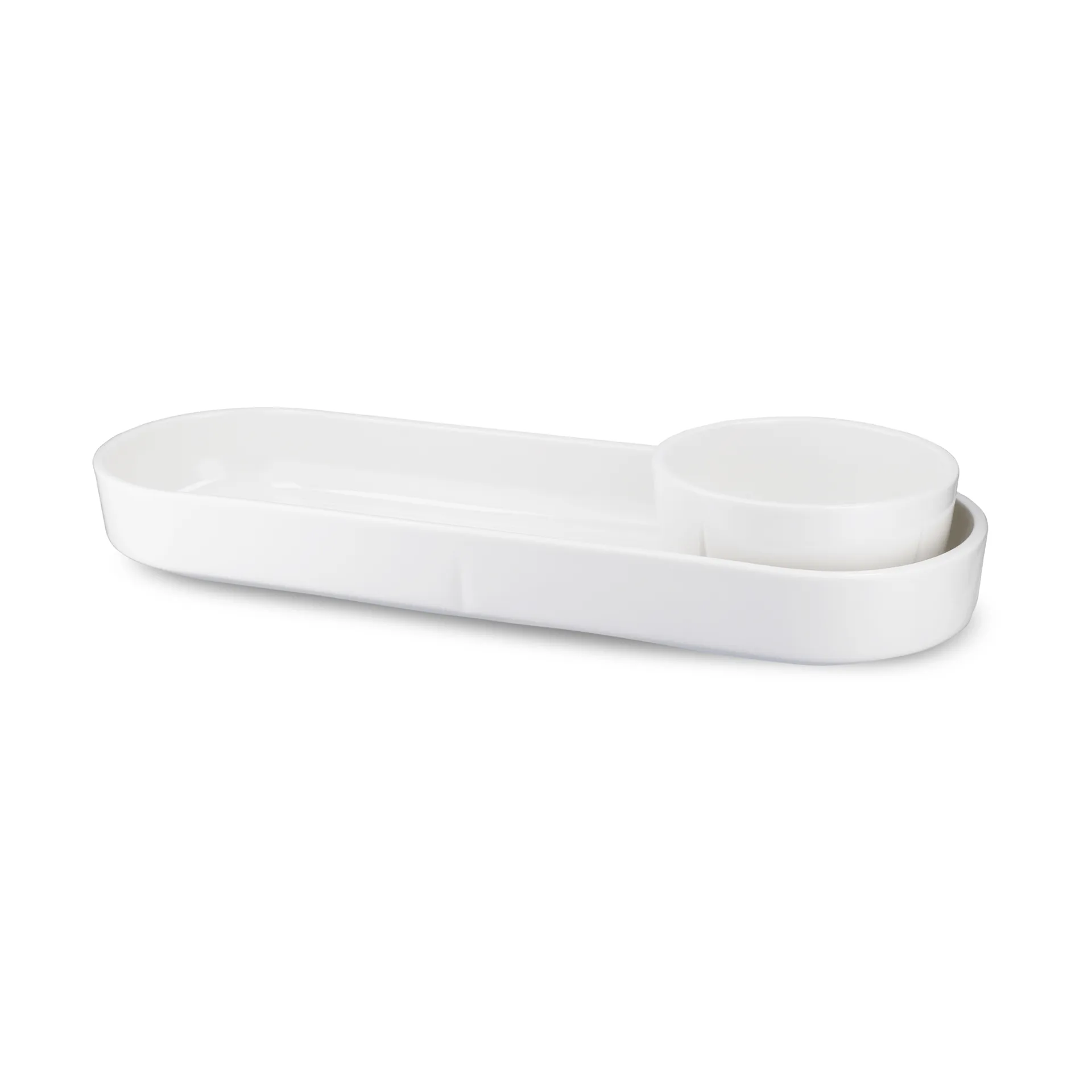 Grand Cru travessa oval de servir, Branco, 12x34 cm Rosendahl