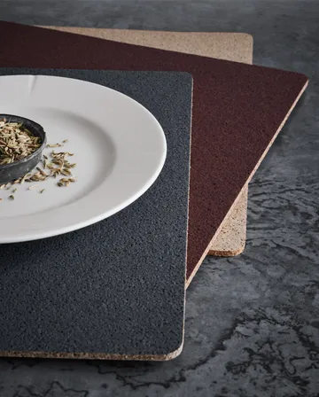 Individual de mesa Corki 43x30 cm - Cinza escuro - Rosendahl