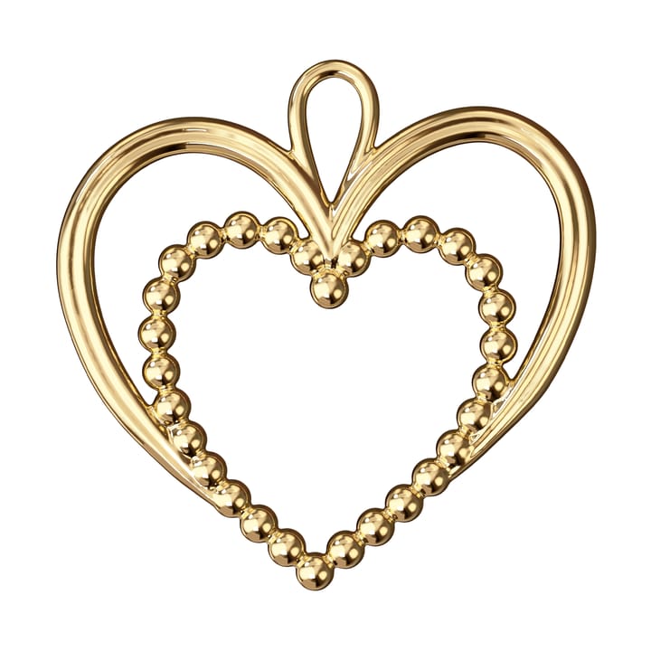 Karen Blixen coração de pérola enfeite de Natal 6,5 cm, Dourado Rosendahl