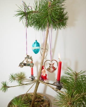 Karen Blixen coração de pérola enfeite de Natal 6,5 cm - Prateado - Rosendahl