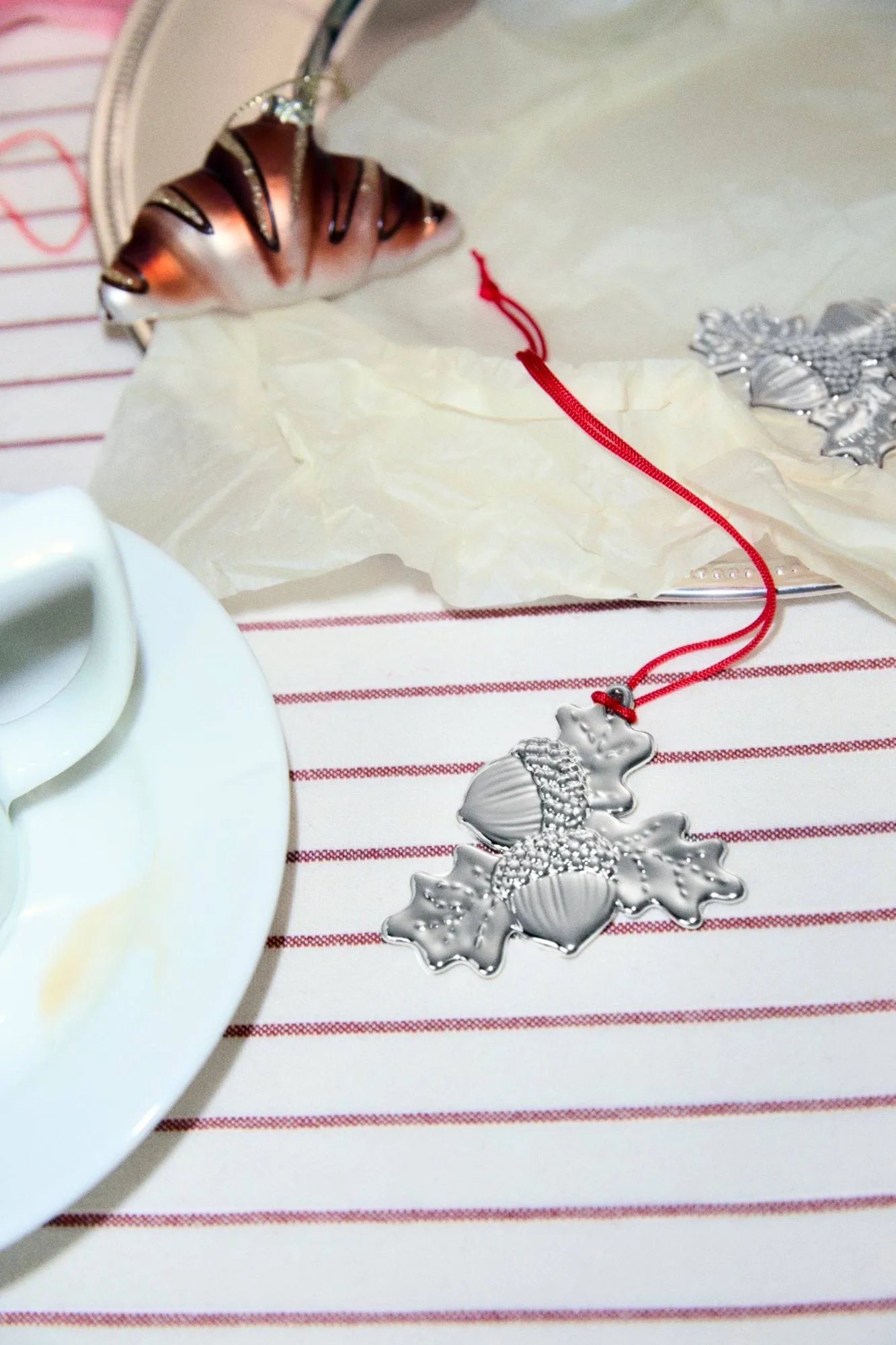 Karen Blixen enchanted acorn enfeite pendente, Prateado, 7 cm Rosendahl