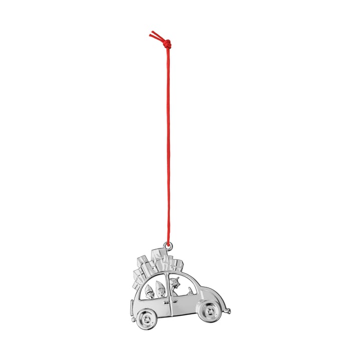 Karen Blixen enfeite de Natal em forma de carro 6,5 cm - Prateado - Rosendahl