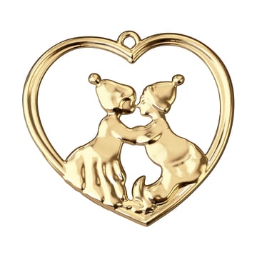 Karen Blixen gnomos beijando 6,5 cm - Dourado - Rosendahl