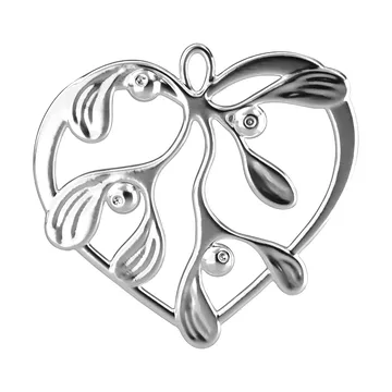 Karen Blixen under the mistletoe - Prateado, 6 cm - Rosendahl