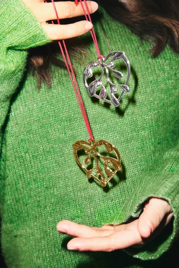 Karen Blixen under the mistletoe - Prateado, 6 cm - Rosendahl