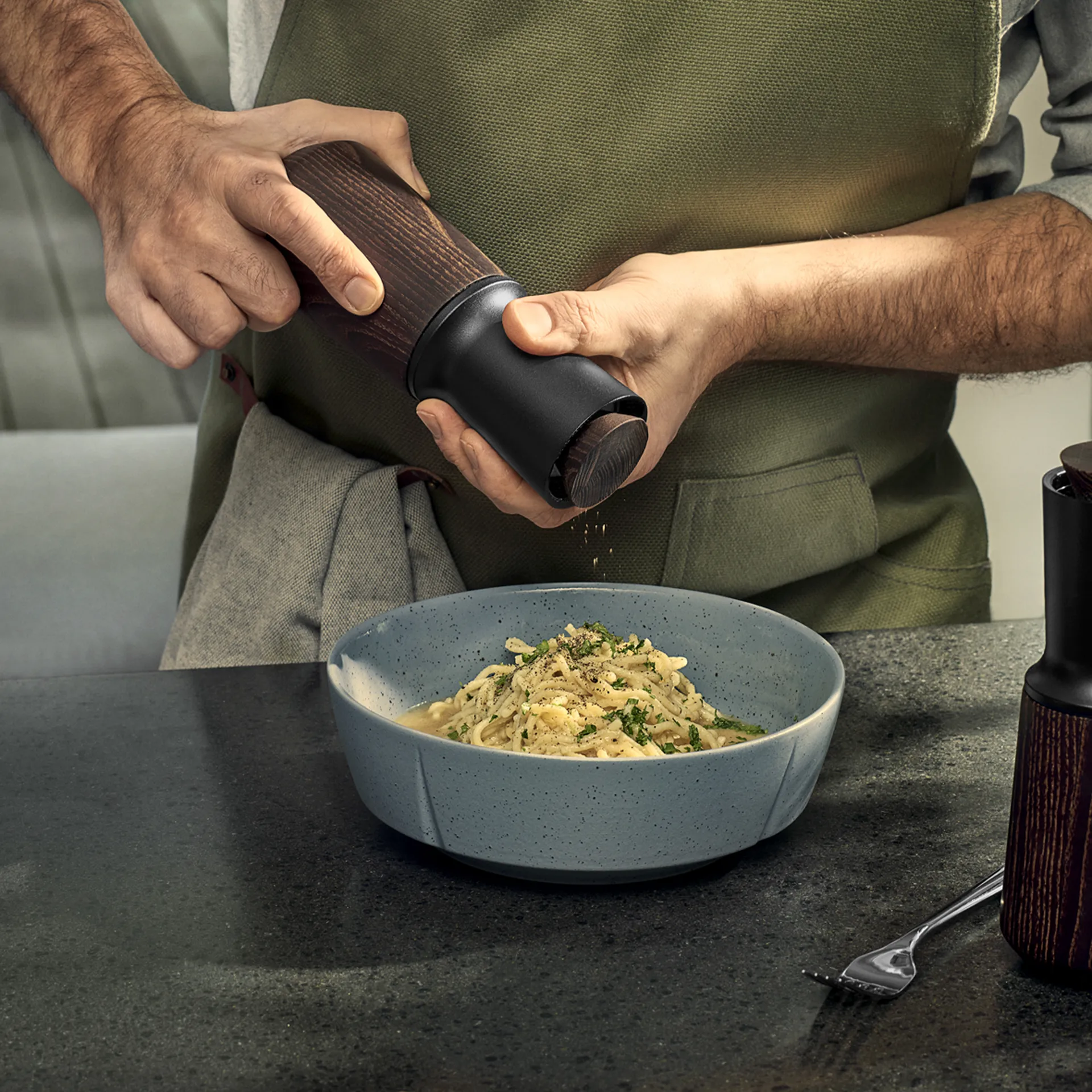 Moinho de sal e pimenta Rå 20 cm, Preto Rosendahl