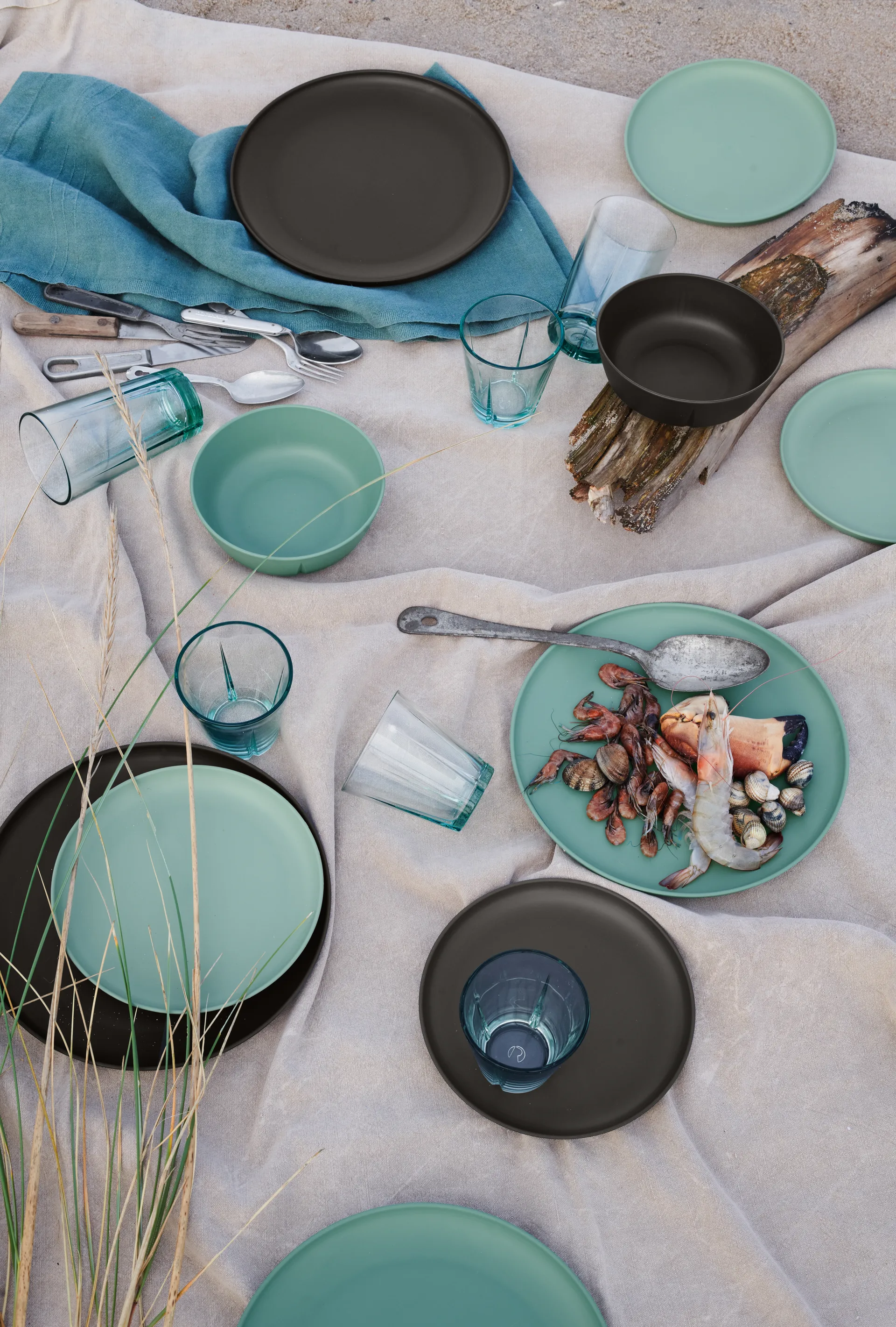 Prato pequeno Grand Cru Take Ø19,5 cm, 2 un., Verde médio Rosendahl