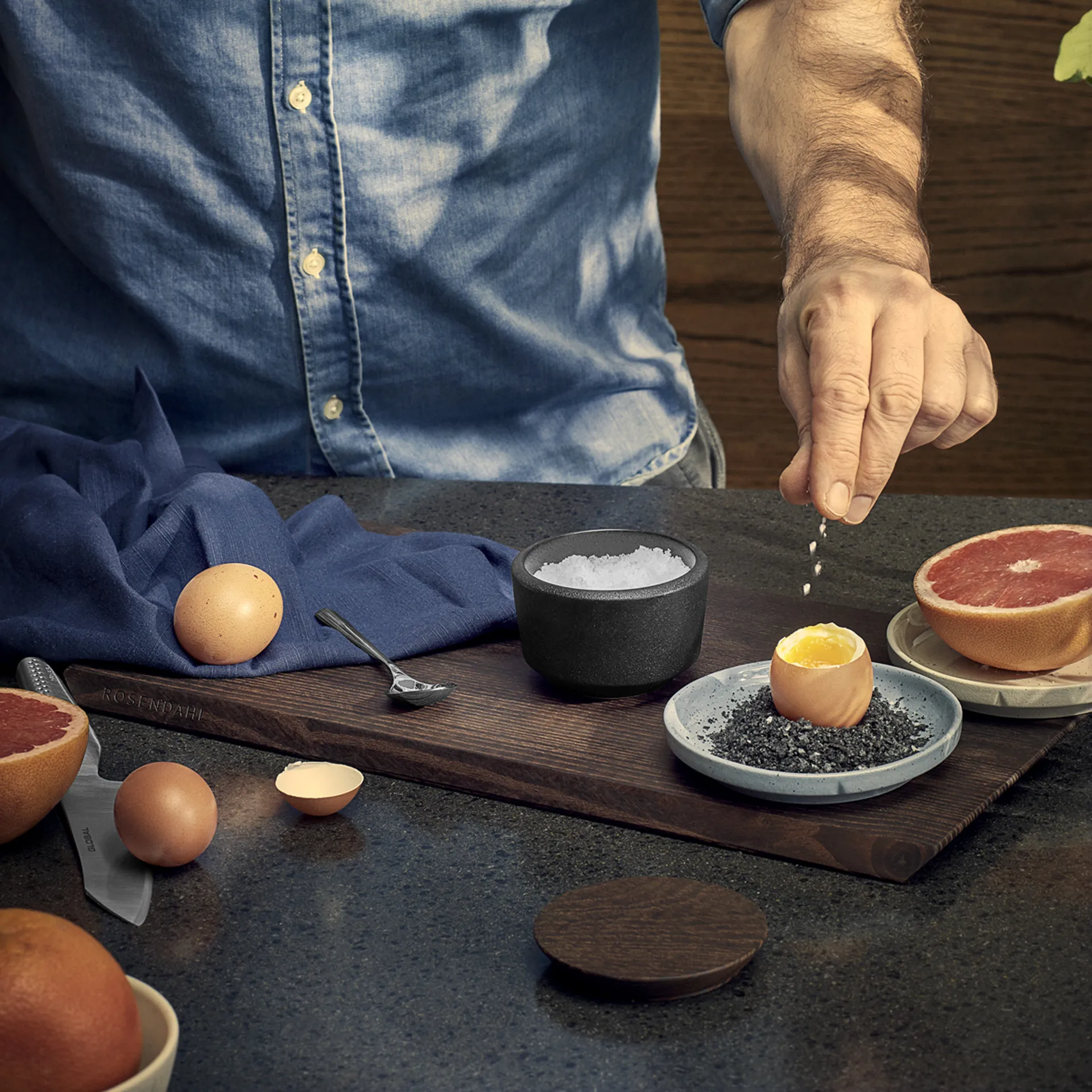 Tábua de cortar Rå 44x25 cm, Termo Freixo Rosendahl