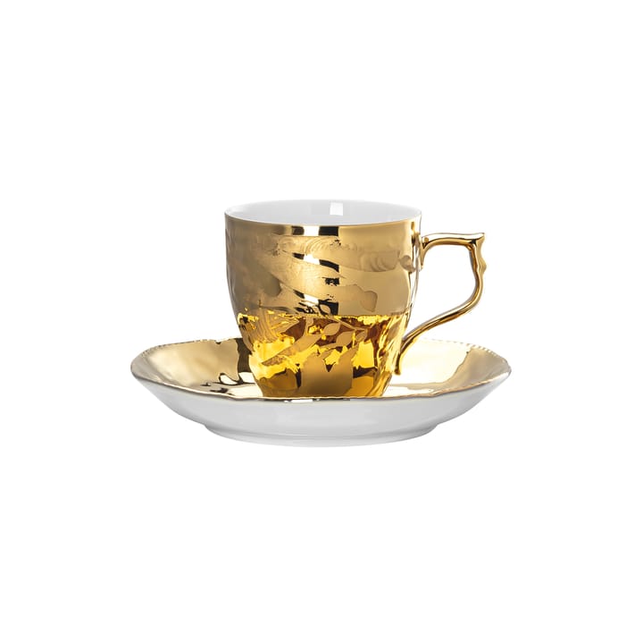 Chávena de expresso e pires Rosenthal Heritage Midas - white-gold - Rosenthal