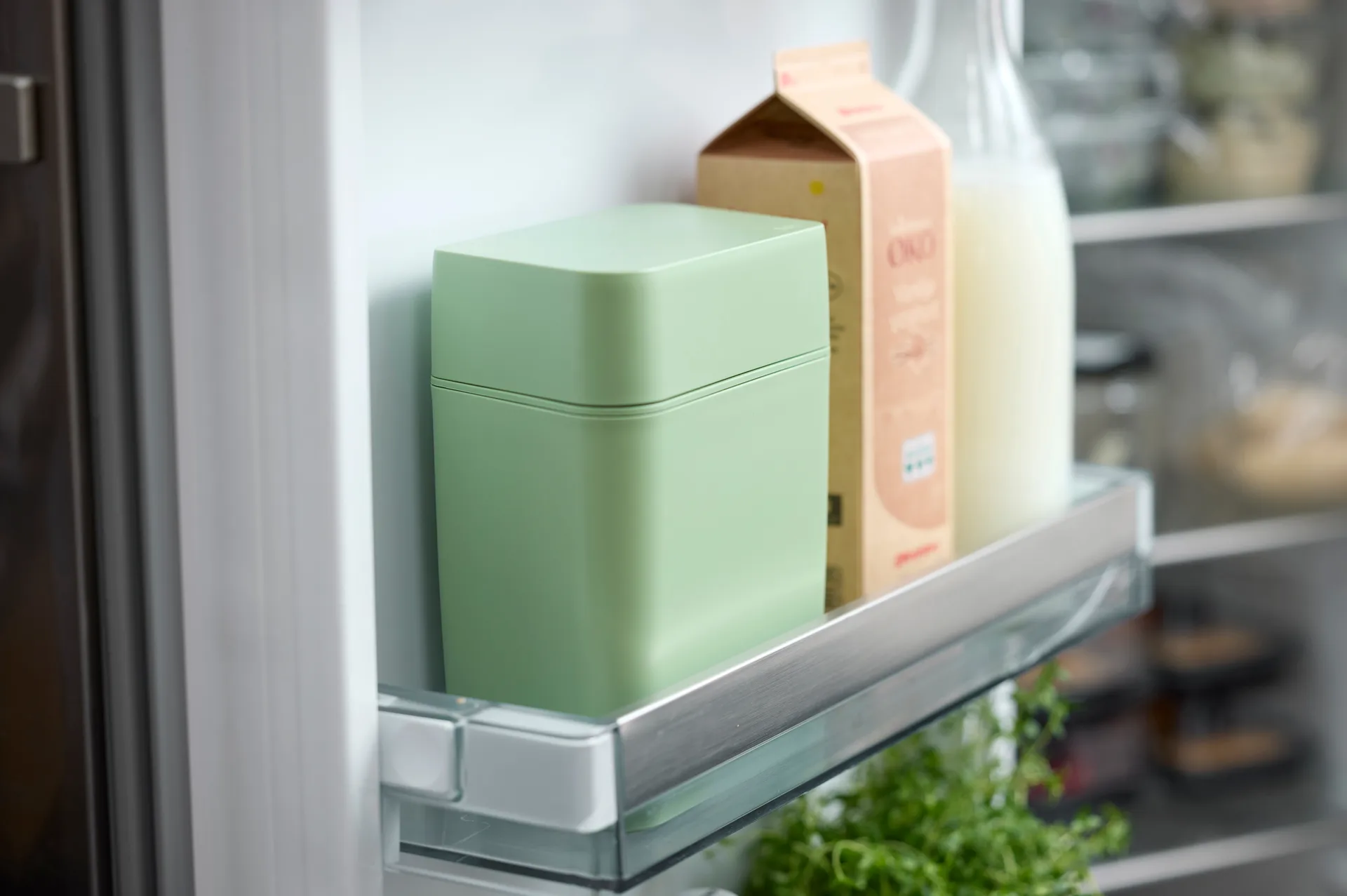 Classic caixa de queijo com cortador16,5x10x19 cm, Verde nebuloso Rosti